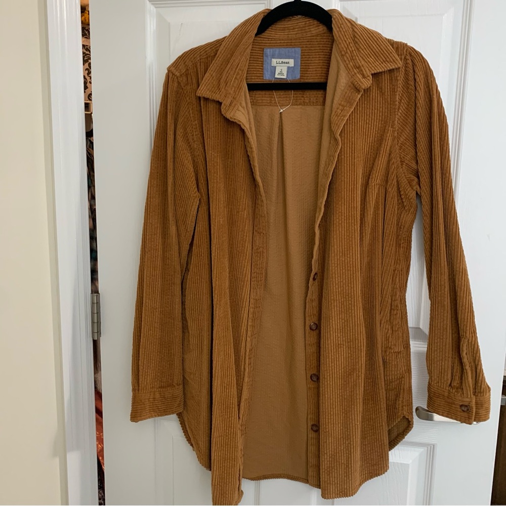 L.L. Bean Brown Corduroy Shacket